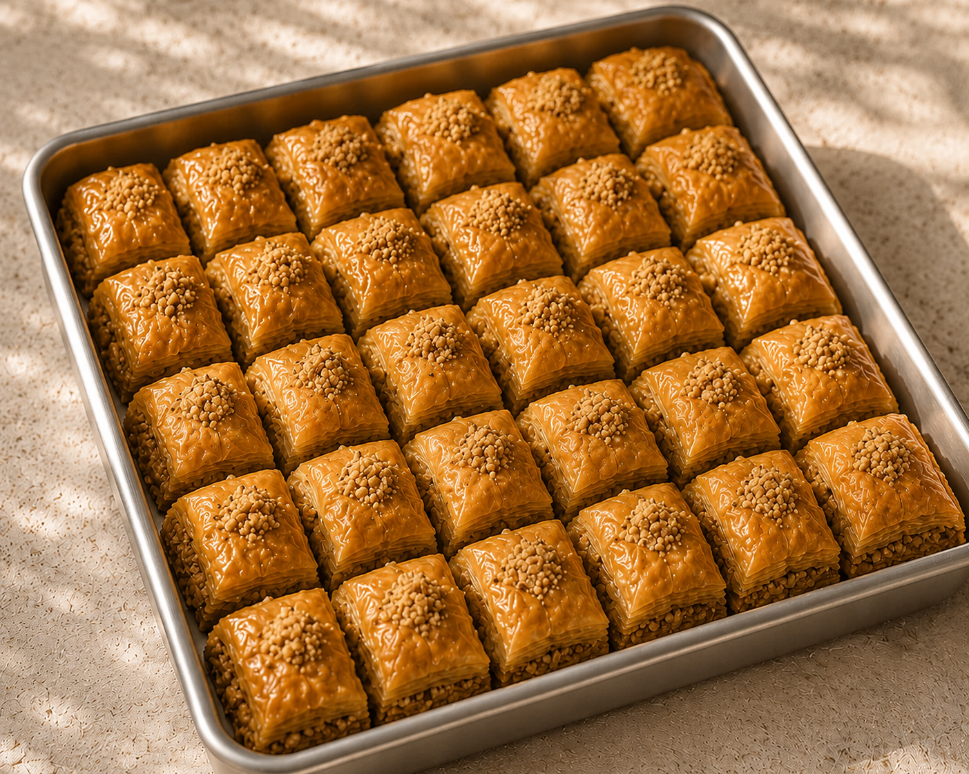 Authentic Walnut Baklava Tray NJ Local Delivery
