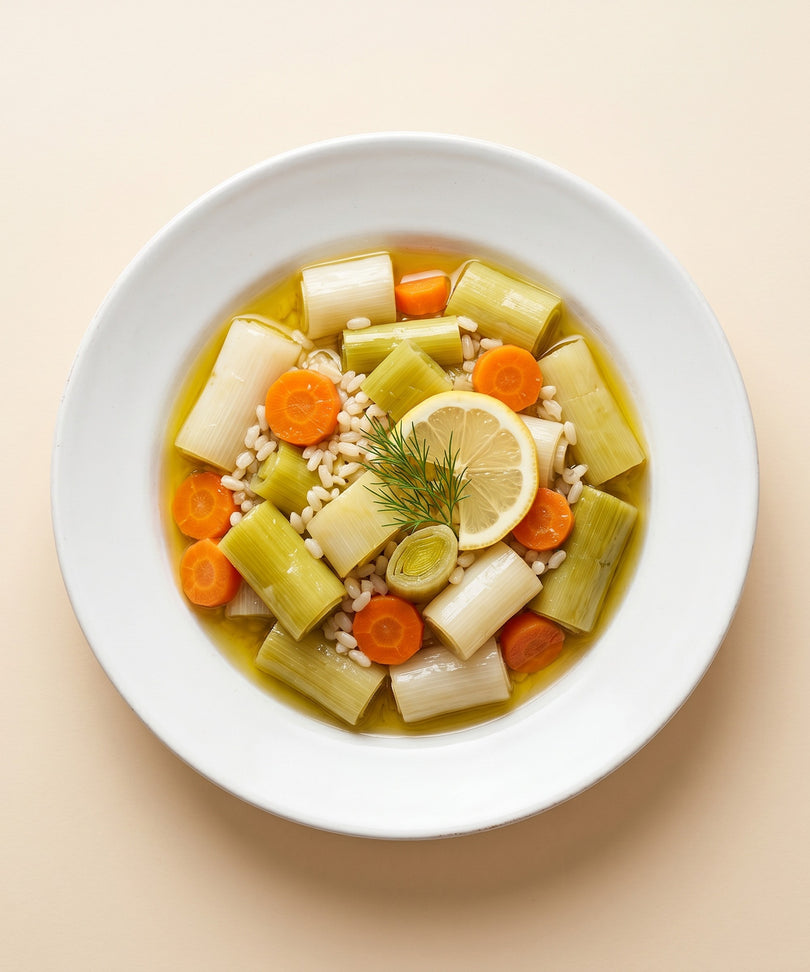 Olive Oil Braised Leeks