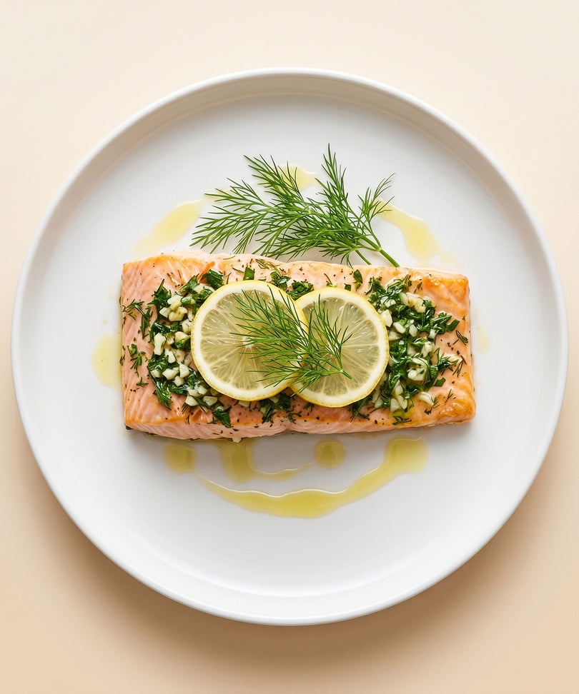 Baked Salmon with Herbs
