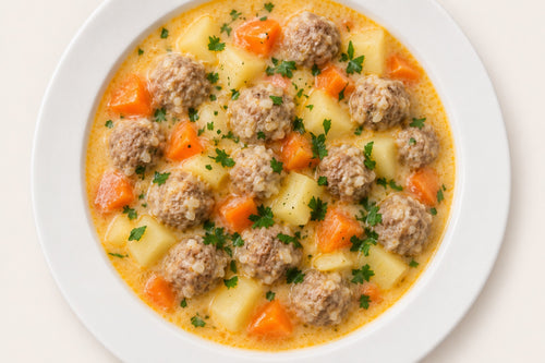 Meatballs in Lemon-Egg Sauce