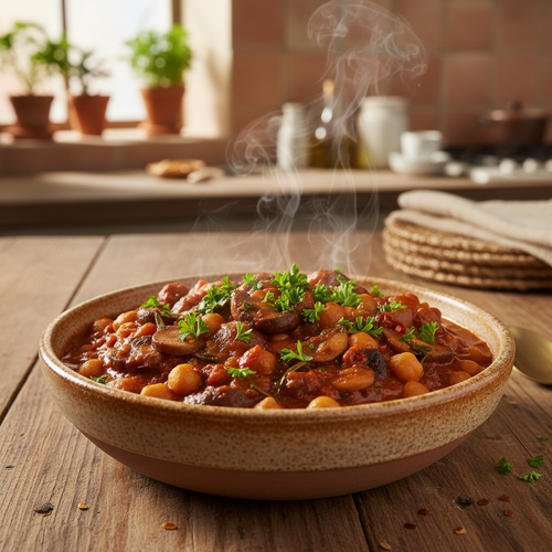 Mushroom Chickpea Stew