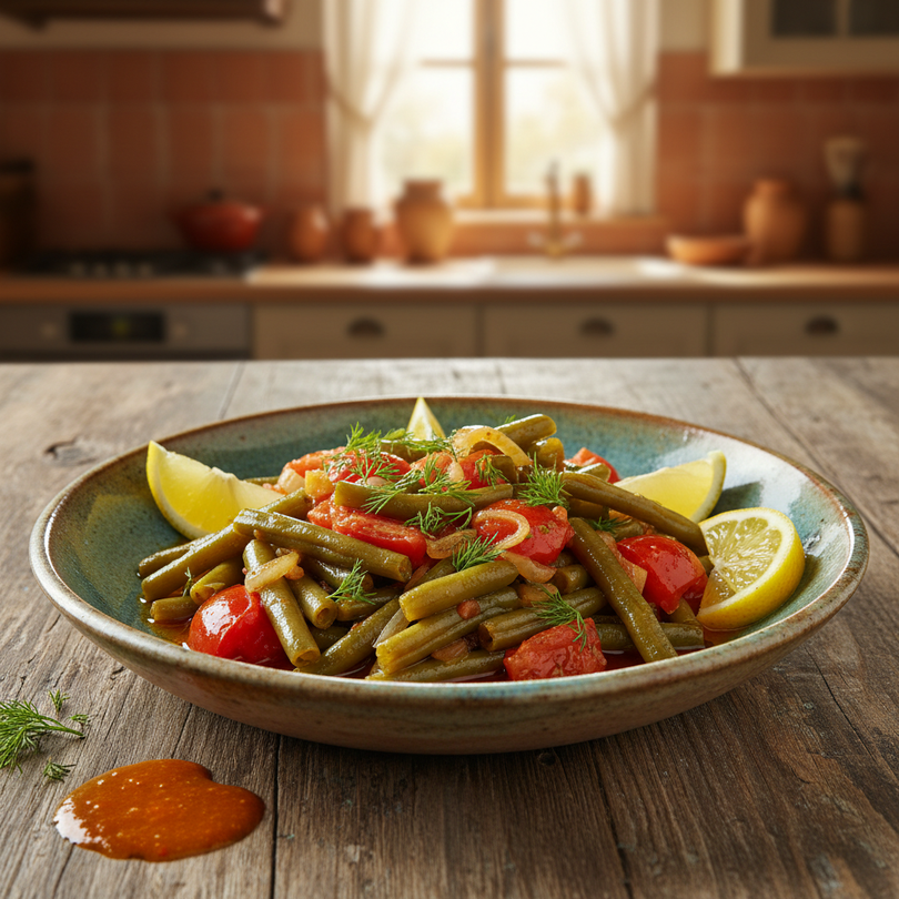 Olive Oil Green Beans (Zeytinyağlı Taze Fasulye)