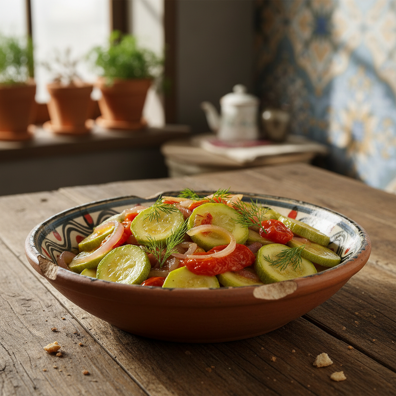 Olive Oil Zucchini (Zeytinyağlı Kabak)