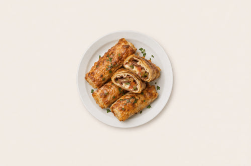 Pastirma & Cheese Phyllo Rolls