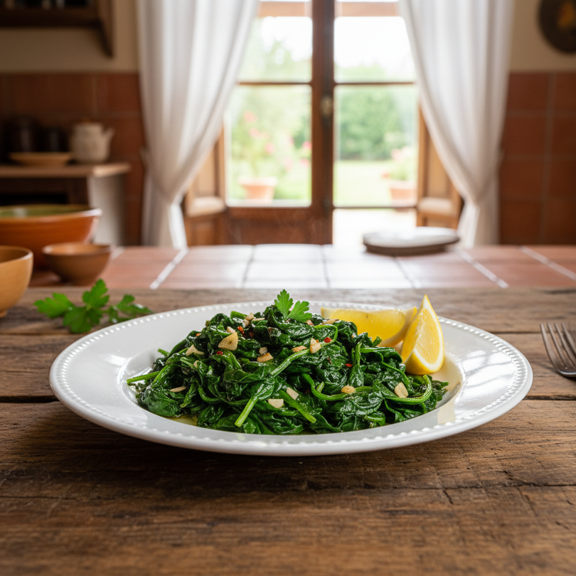 Sautéed Spinach & Garlic