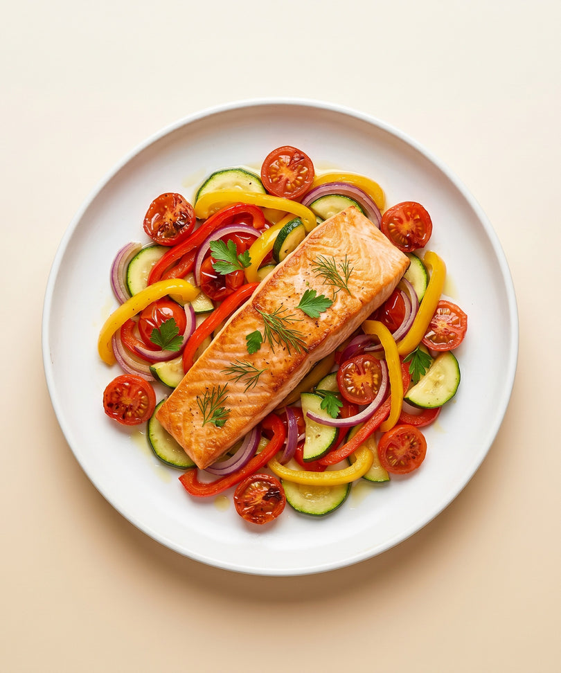 Salmon & Vegetable Skillet
