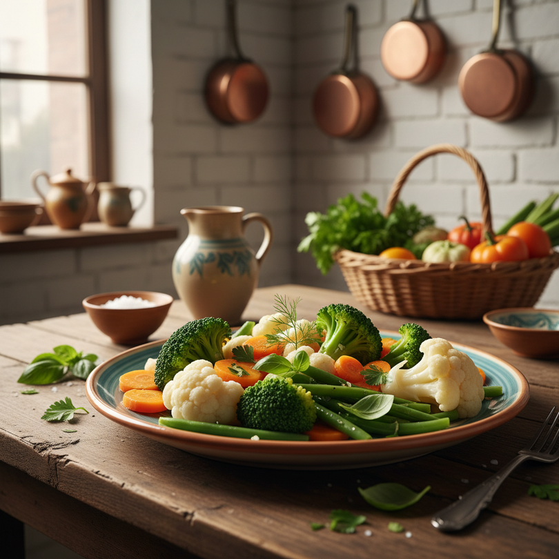 Steamed Seasonal Vegetables
