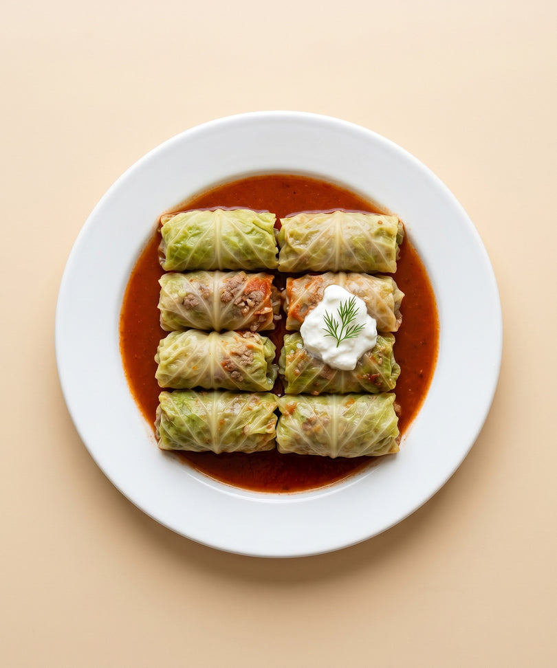 Stuffed Cabbage Rolls with Beef