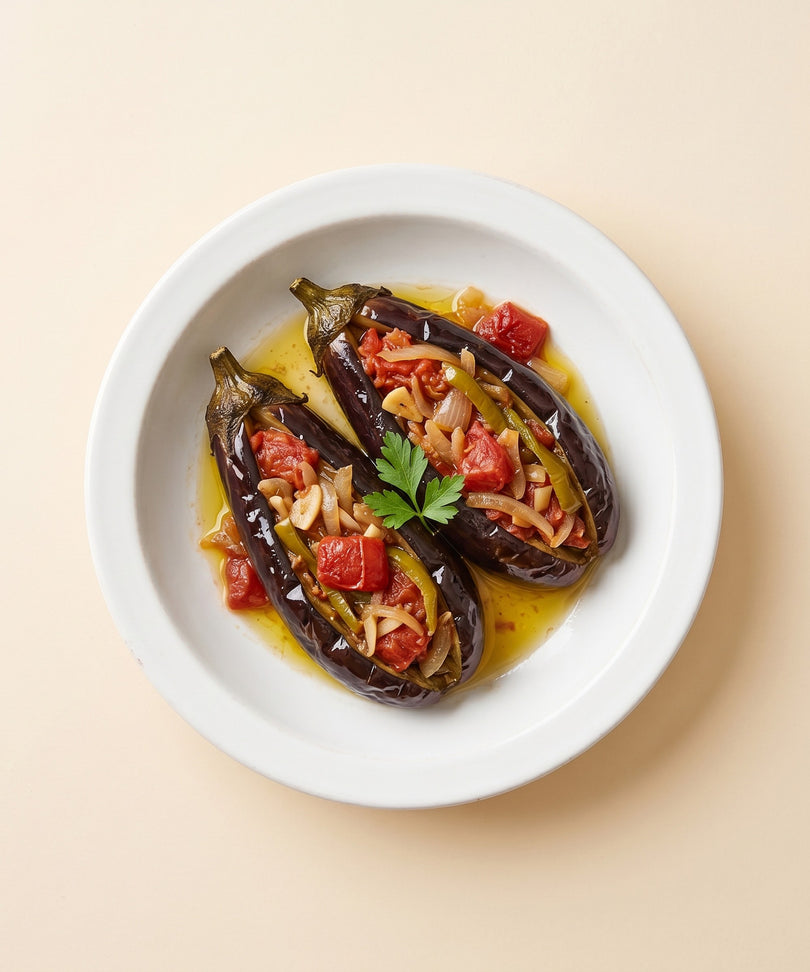Olive Oil Braised Eggplant