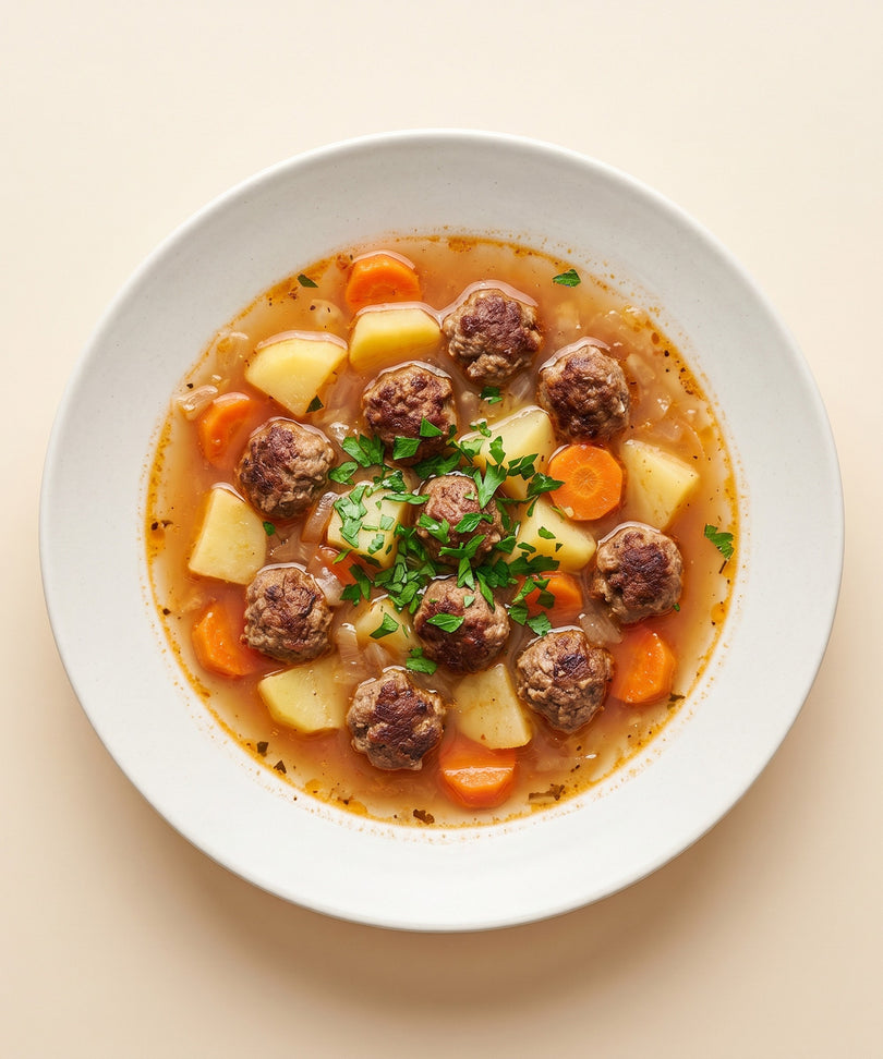 Meatballs in Tomato Broth